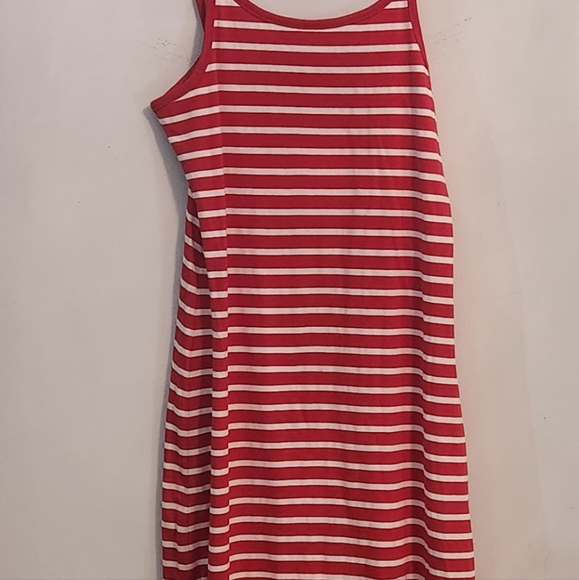 Coco & Tashi red and white striped spaghetti strap dress - Picture 2 of 8